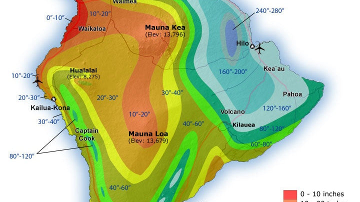 Rainfall Map Hawaii Island