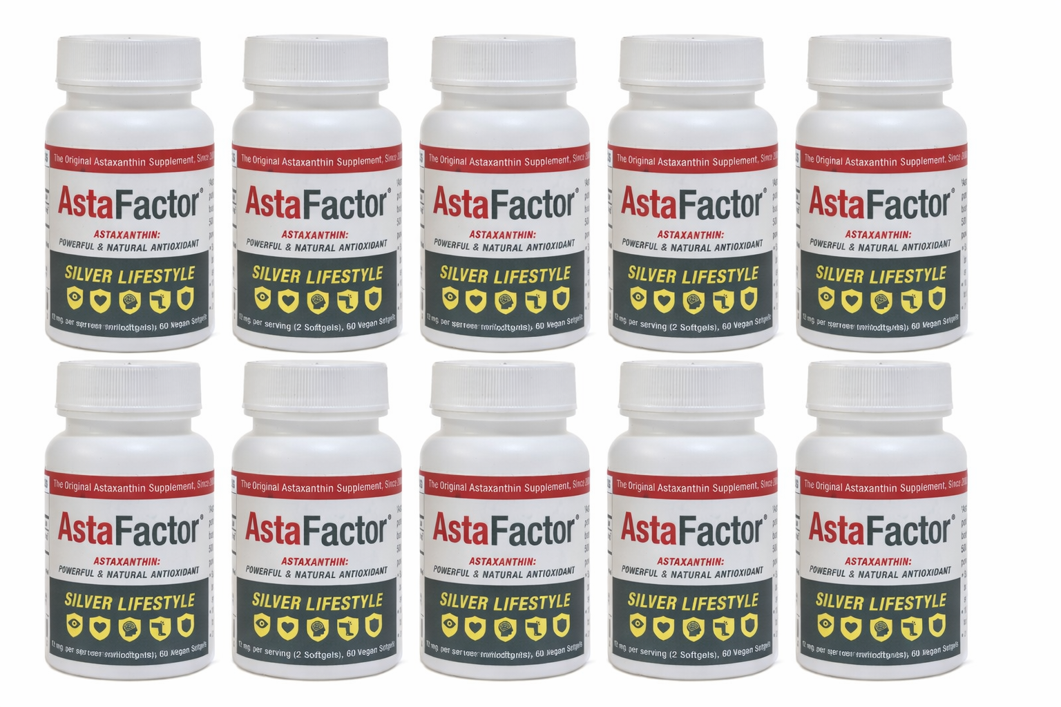 AstaFactor Silver 12 Pack Bottles