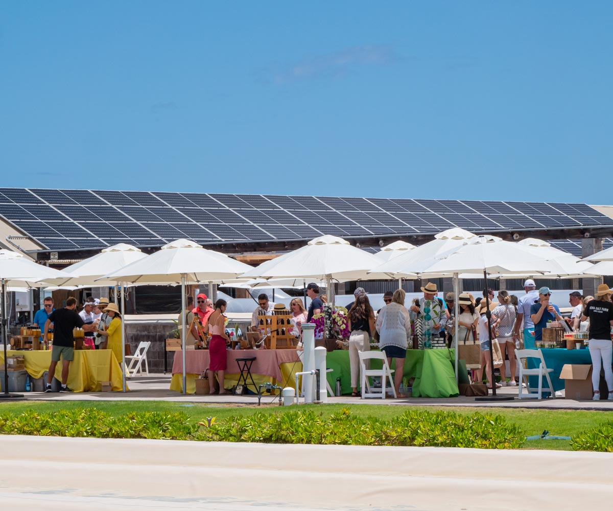 Large Event with Vendors on Salt Deck