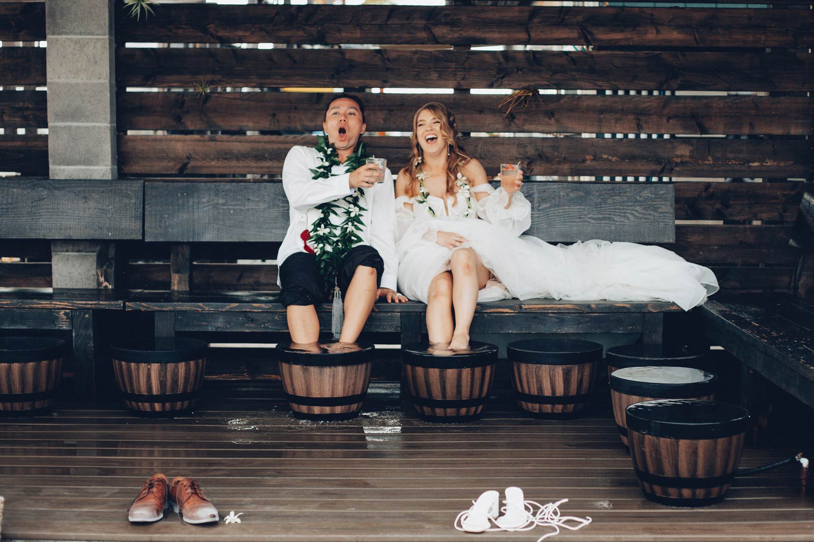 Wedding Couple Foot Soak
