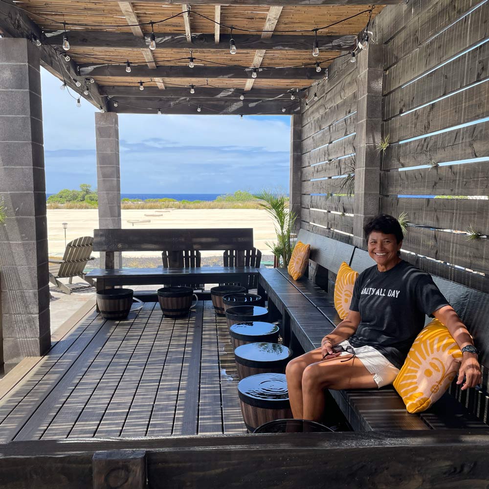 Foot Soak Cabana with Ocean View