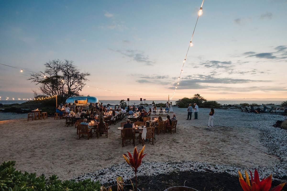Kona Salt Farm Oceanfront Venue At Sunset