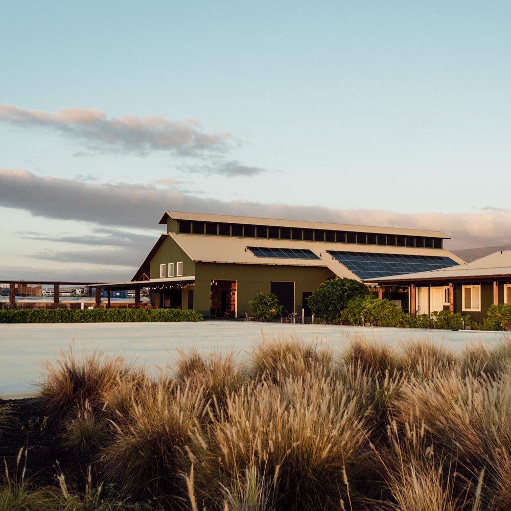 Salt Farm Building with Solar Panels