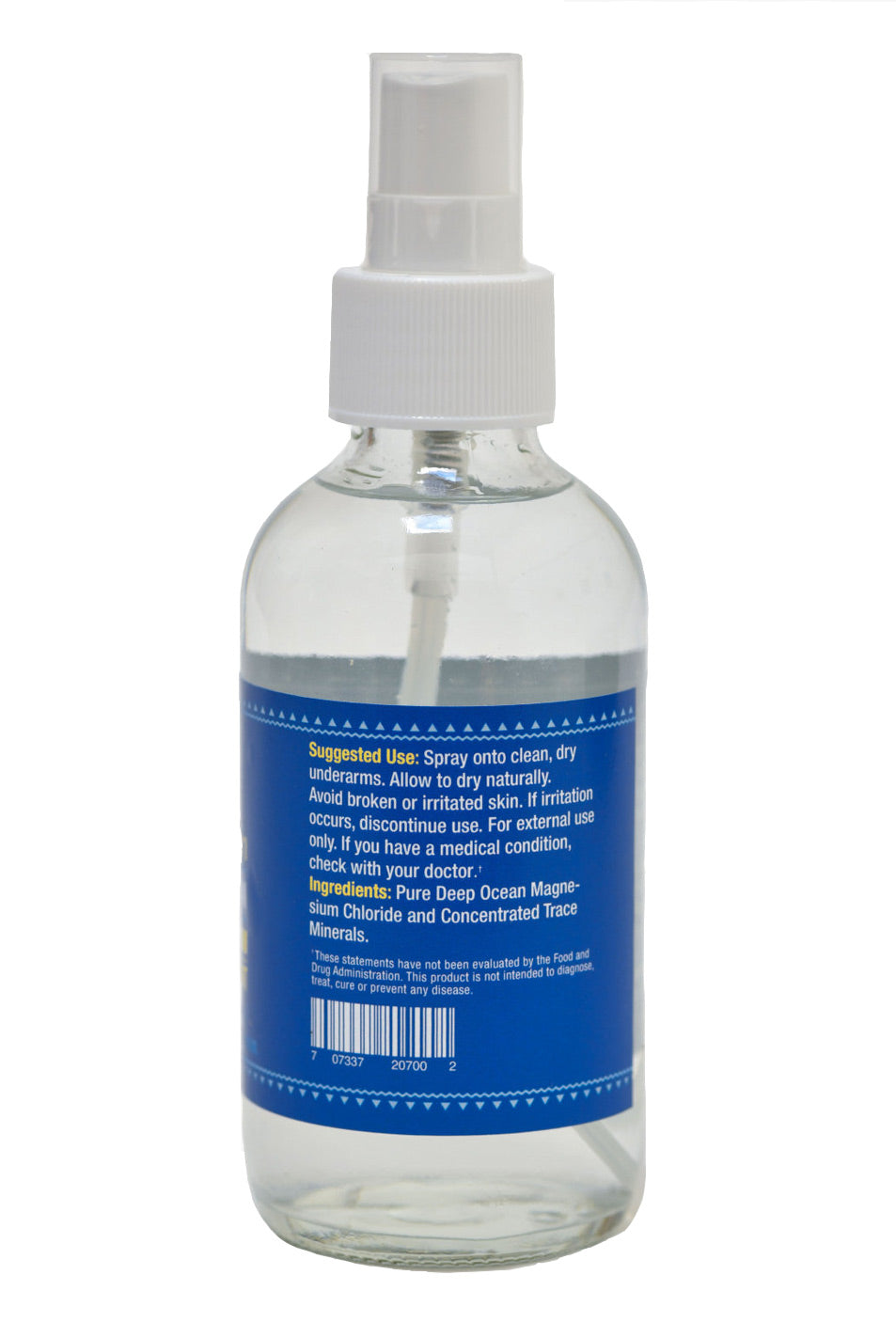 Deep Ocean Magnesium Deodorant Spray Back