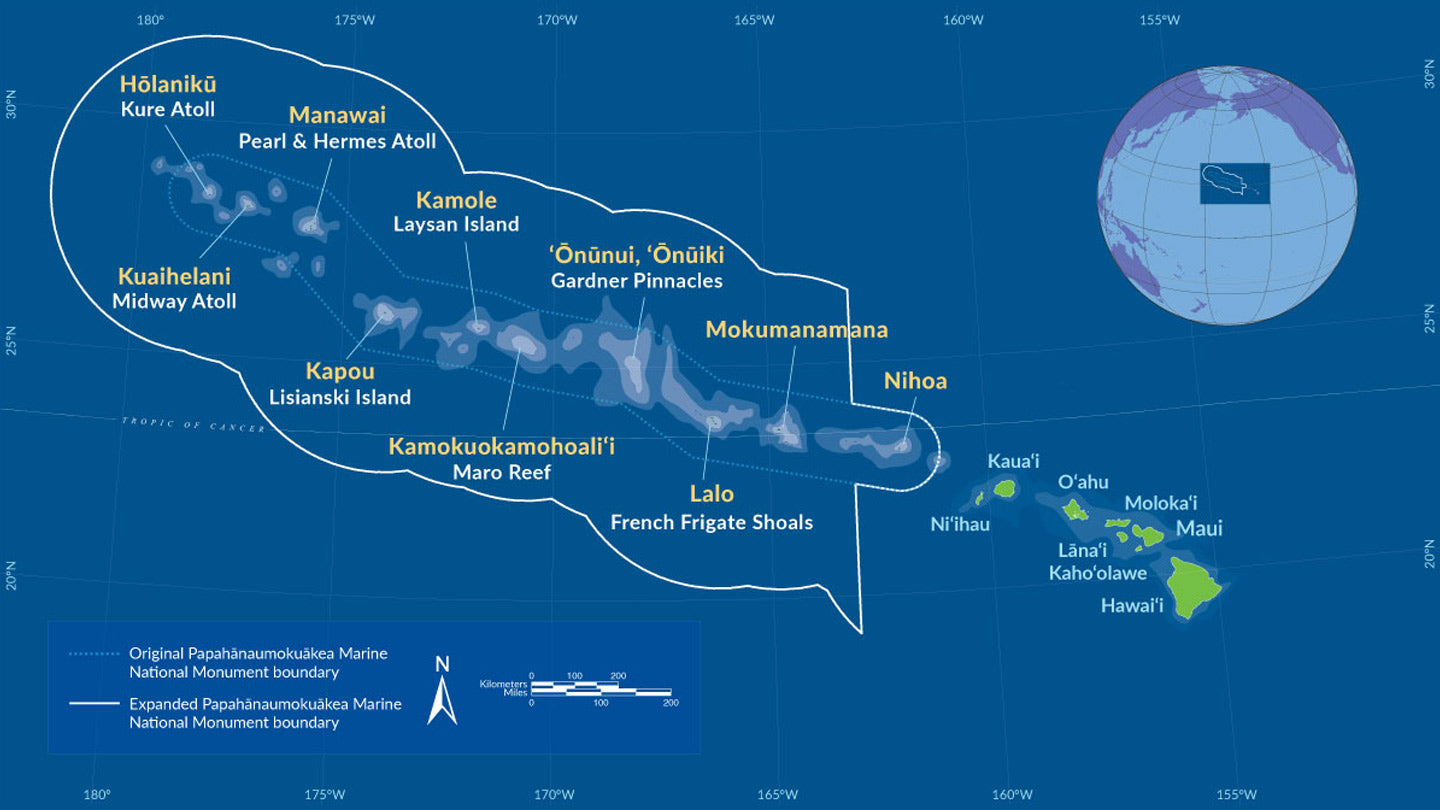 Papahānaumokuākea Marine National Monument Map