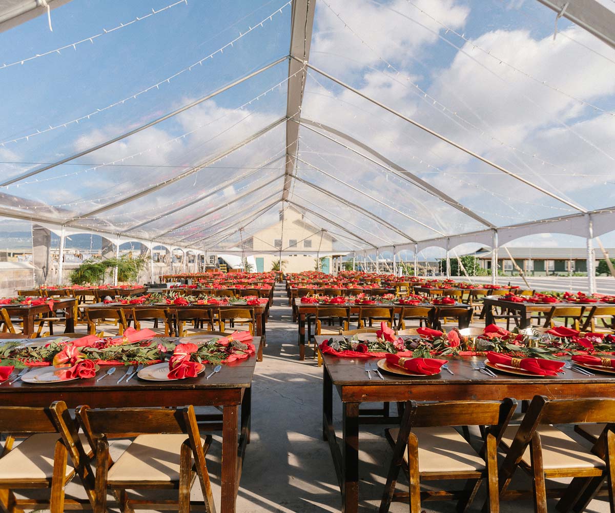 Salt Deck Red Event Tables