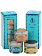 Three Tin Gift Box with Red, Black and Kona Hawaiian Sea Salts