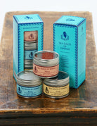 Gift Box with three tins of Hawaiian Alaea Red, Kona White and Uahi Black Hawaiian Sea Salts