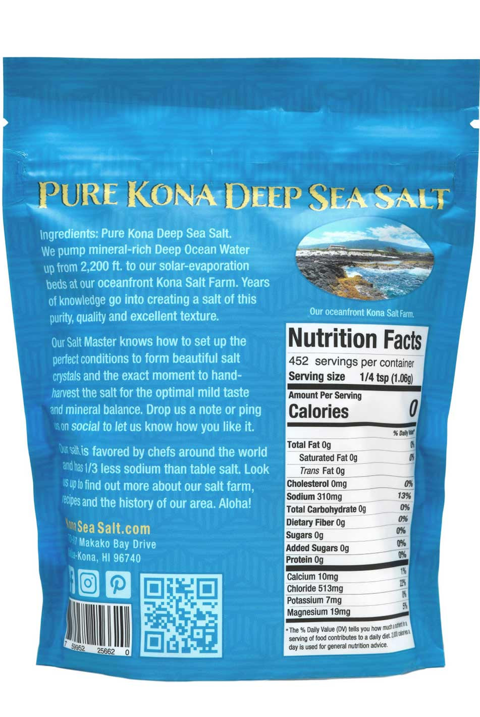 Kona Hawaiian Sea Salt Coarse