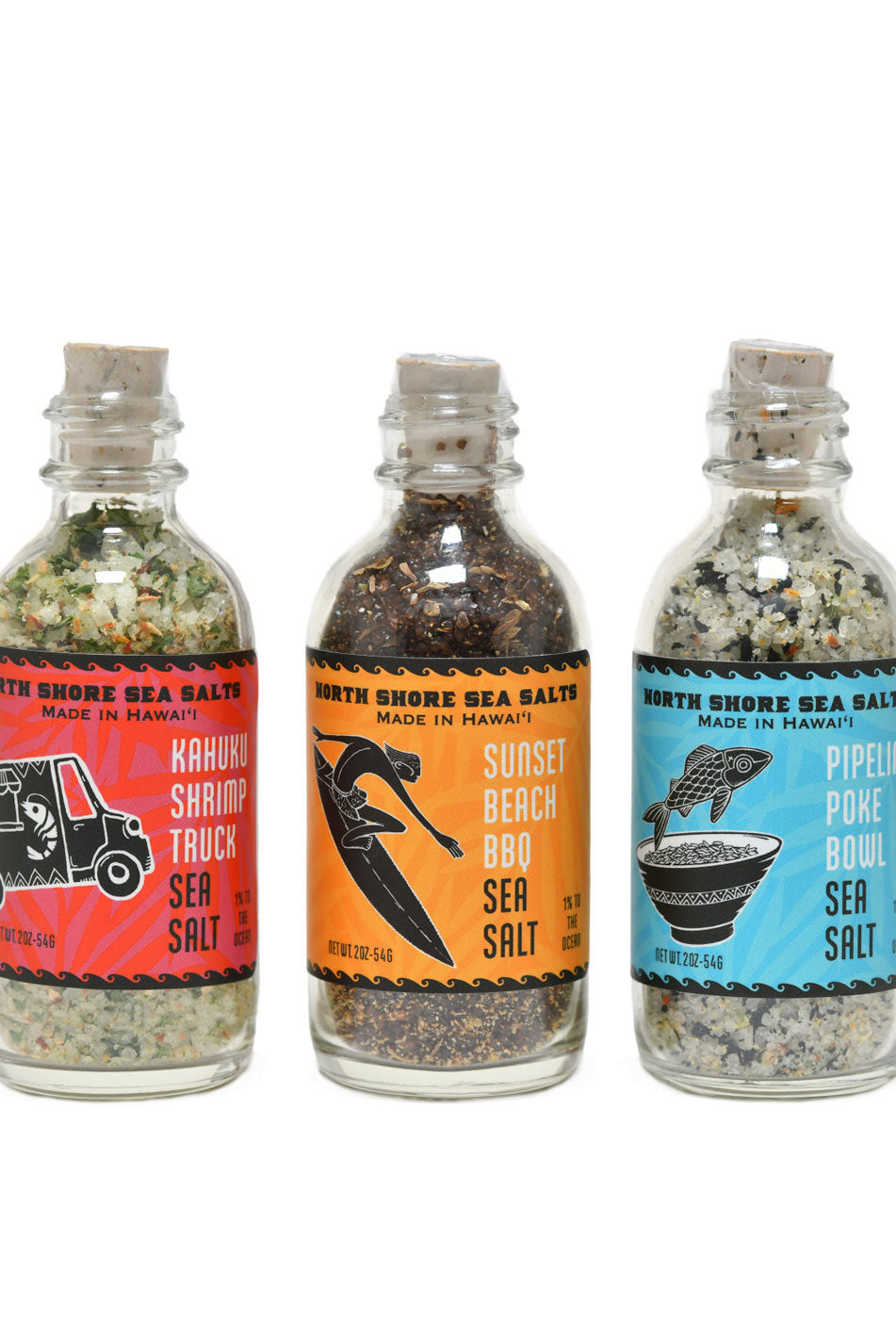North Shore Hawaiian Sea Salts Bottles