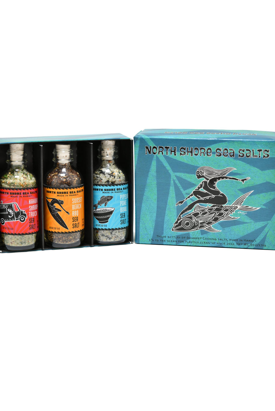 North Shore Hawaiian Sea Salts Box Interior