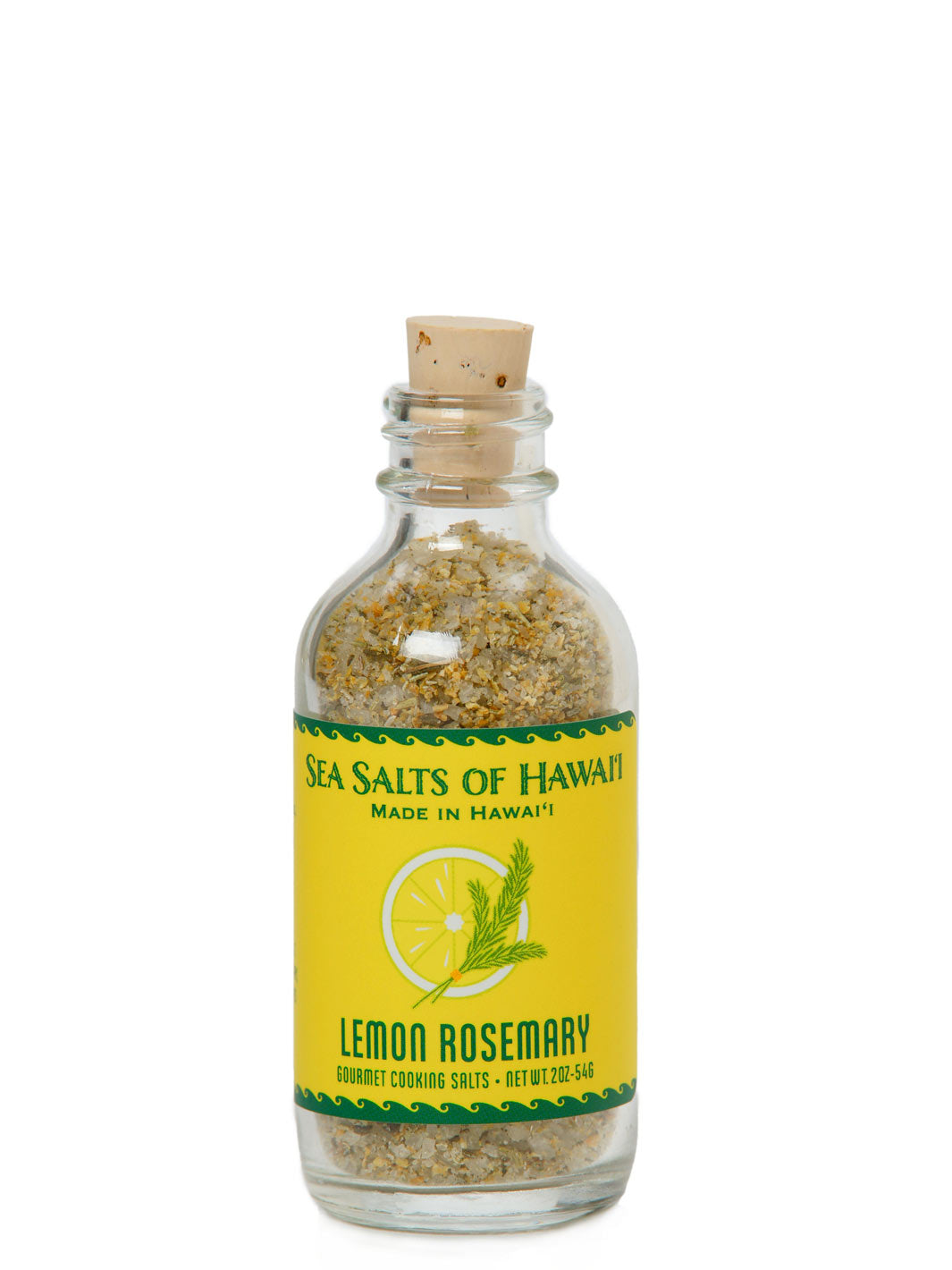 Lemon Rosemary Hawaiian Salt Glass Bottle 2oz