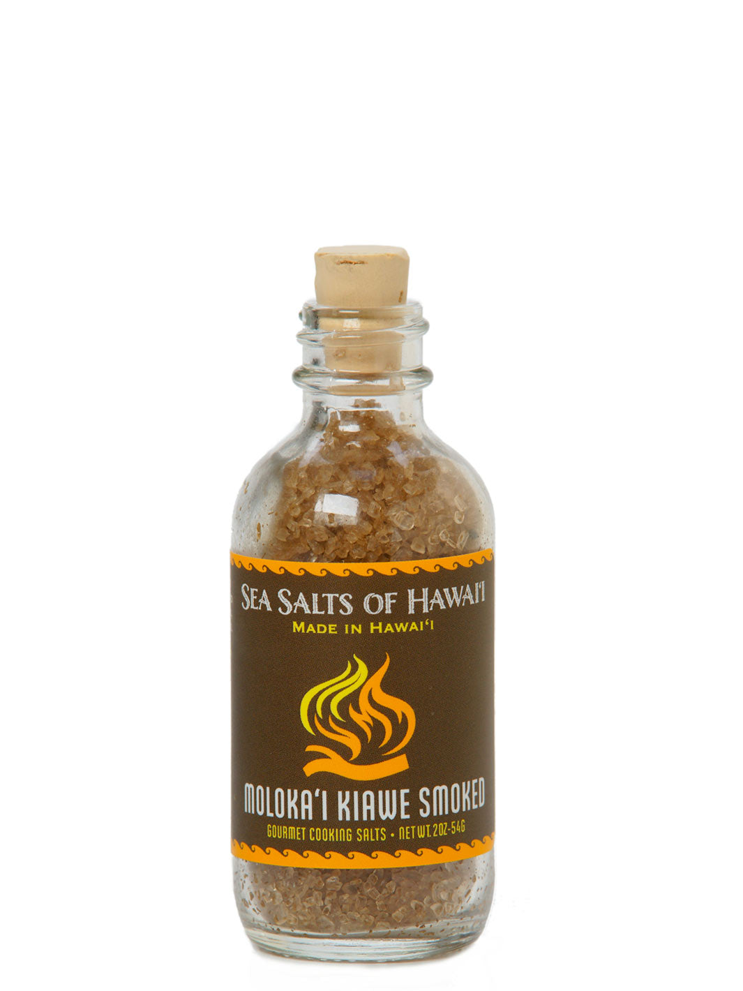 Kiawe Smoked Hawaiian Salt Glass Bottle 2oz