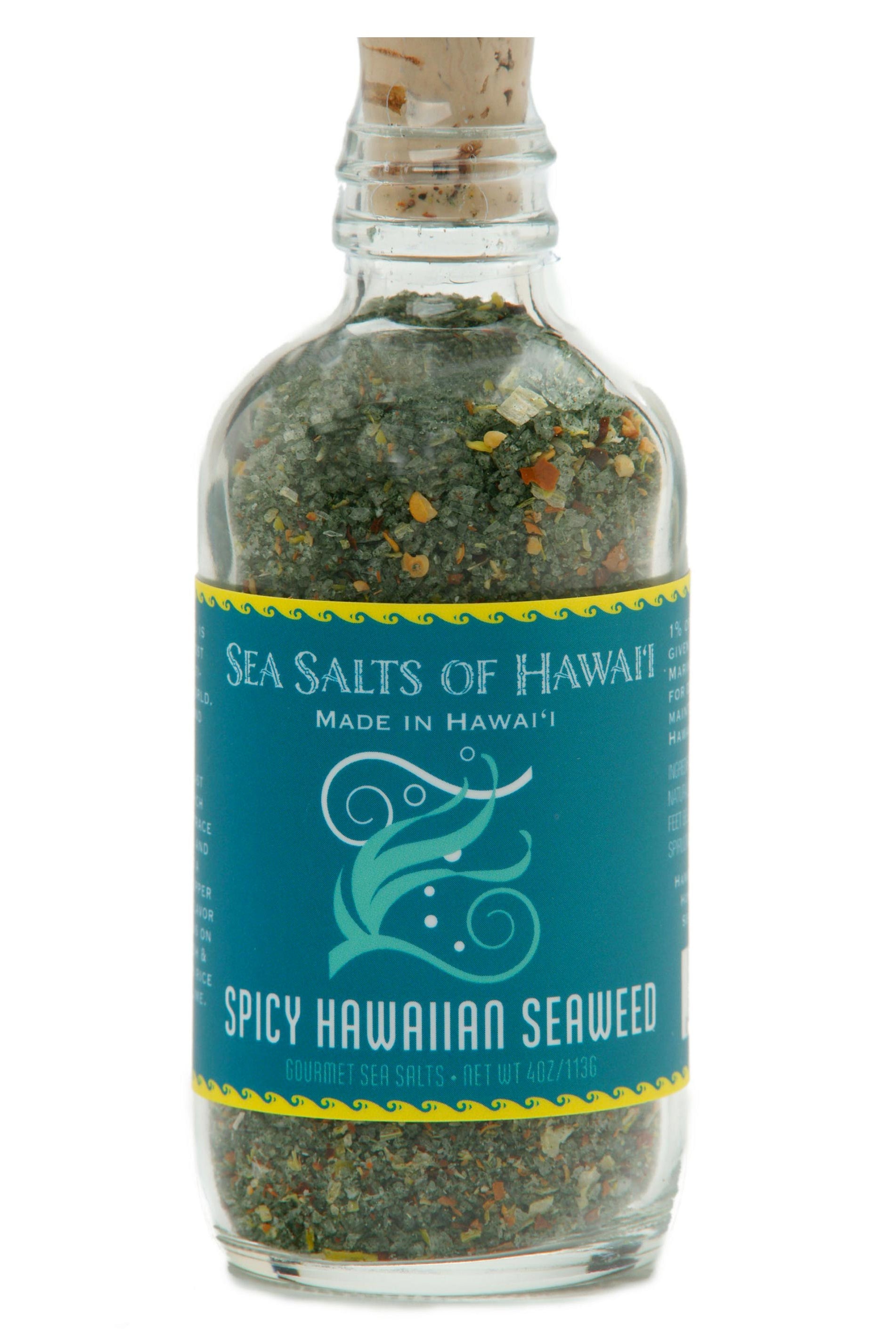 Gourmet Hawaiian Sea Salt with Spicy Seaweed for Poke Bowls