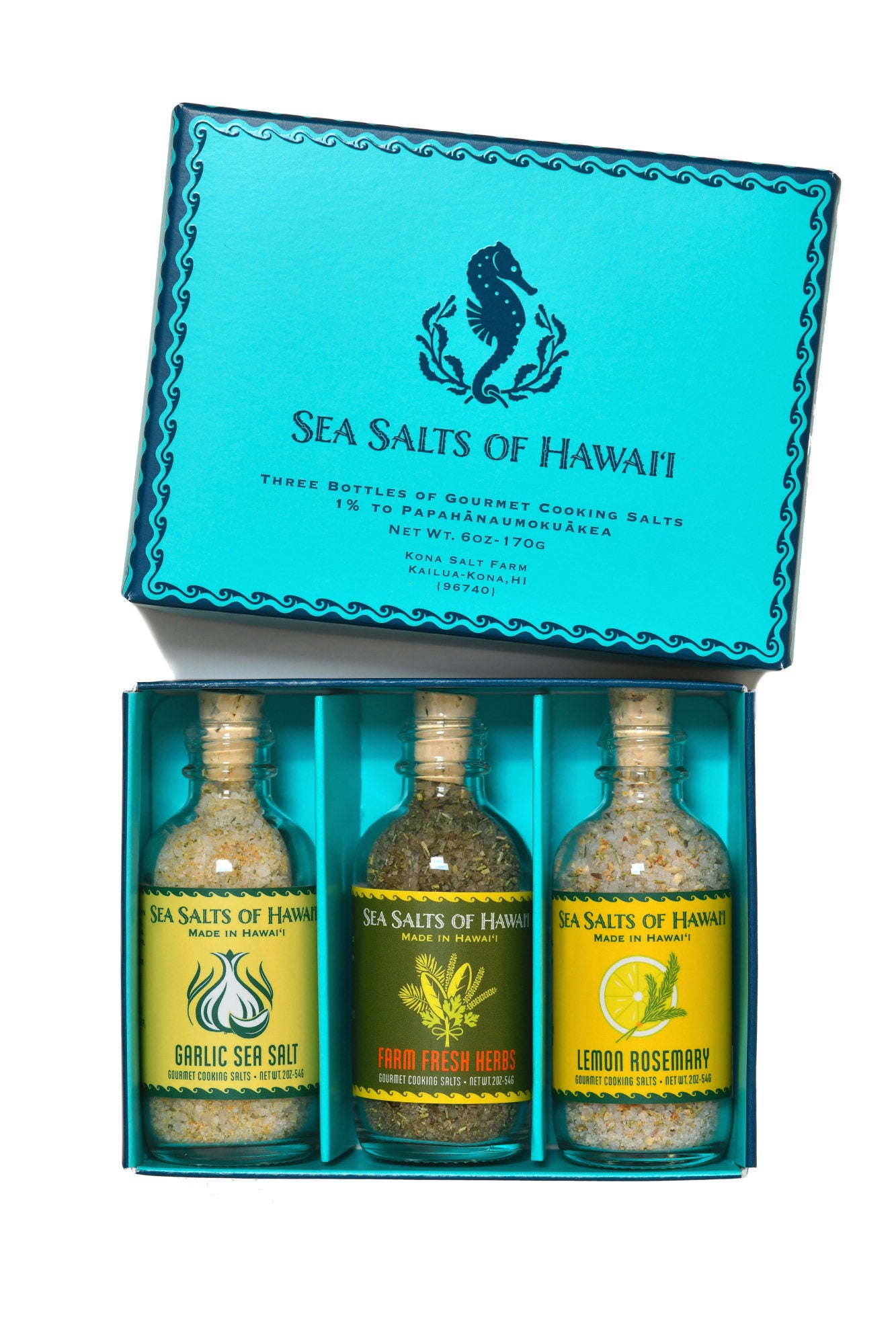 Flavored Hawaiian Sea Salt Sampler Box