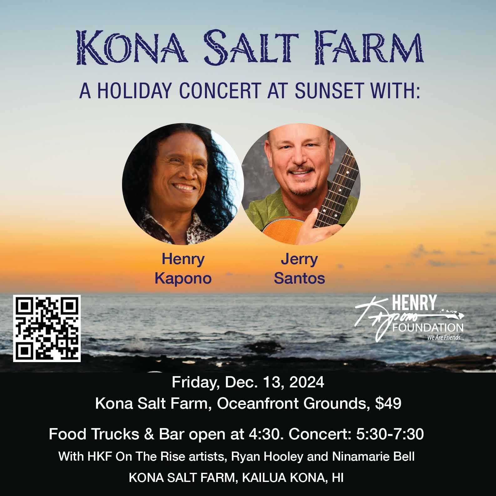 December 13 2024 Holiday Concert Henry Kapono Jerry Santos