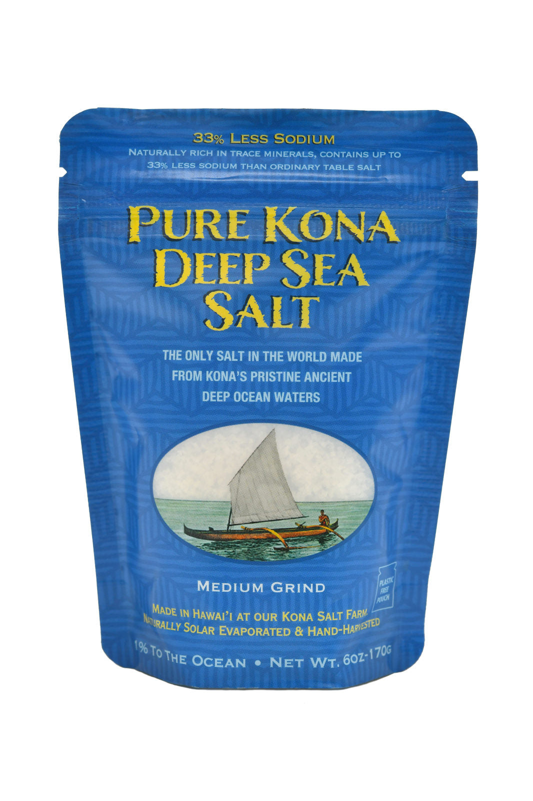 Kona Deep Sea Salt Plastic Free Pouch