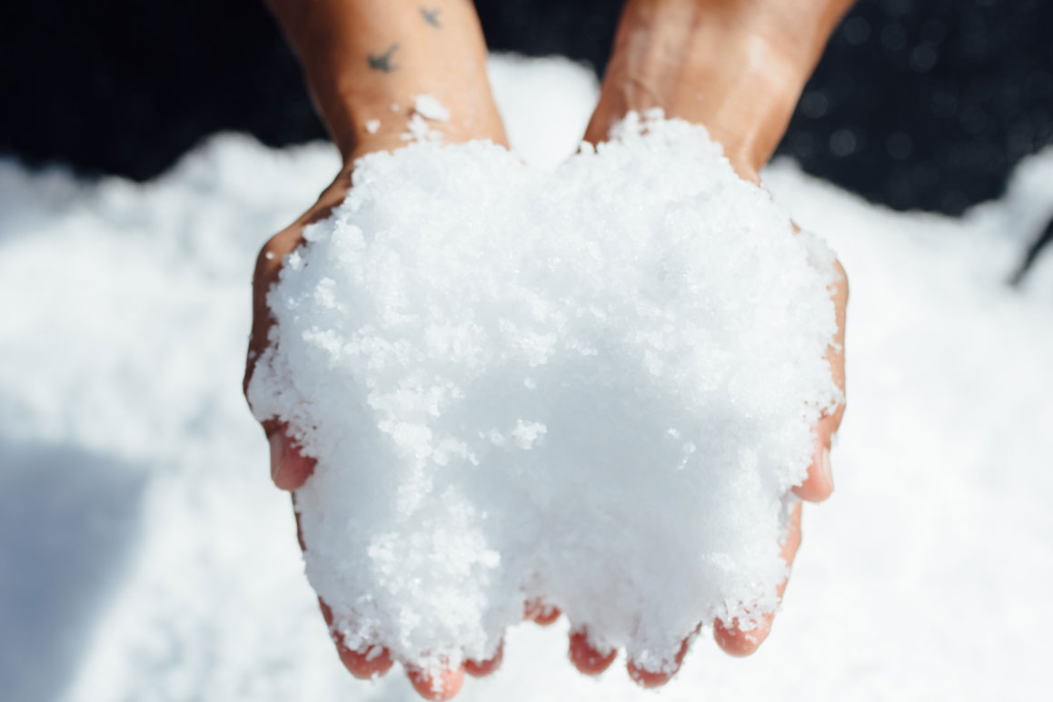 Hands holding Sea Salt