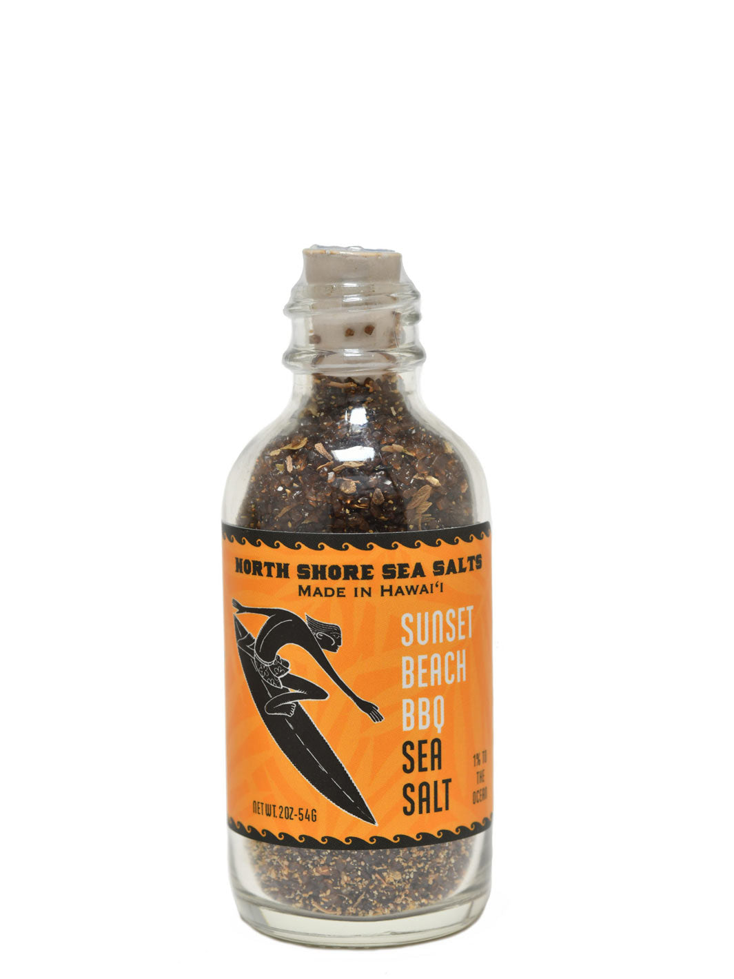 Sunset Beach BBQ Hawaiian Salt Glass Bottle 2oz
