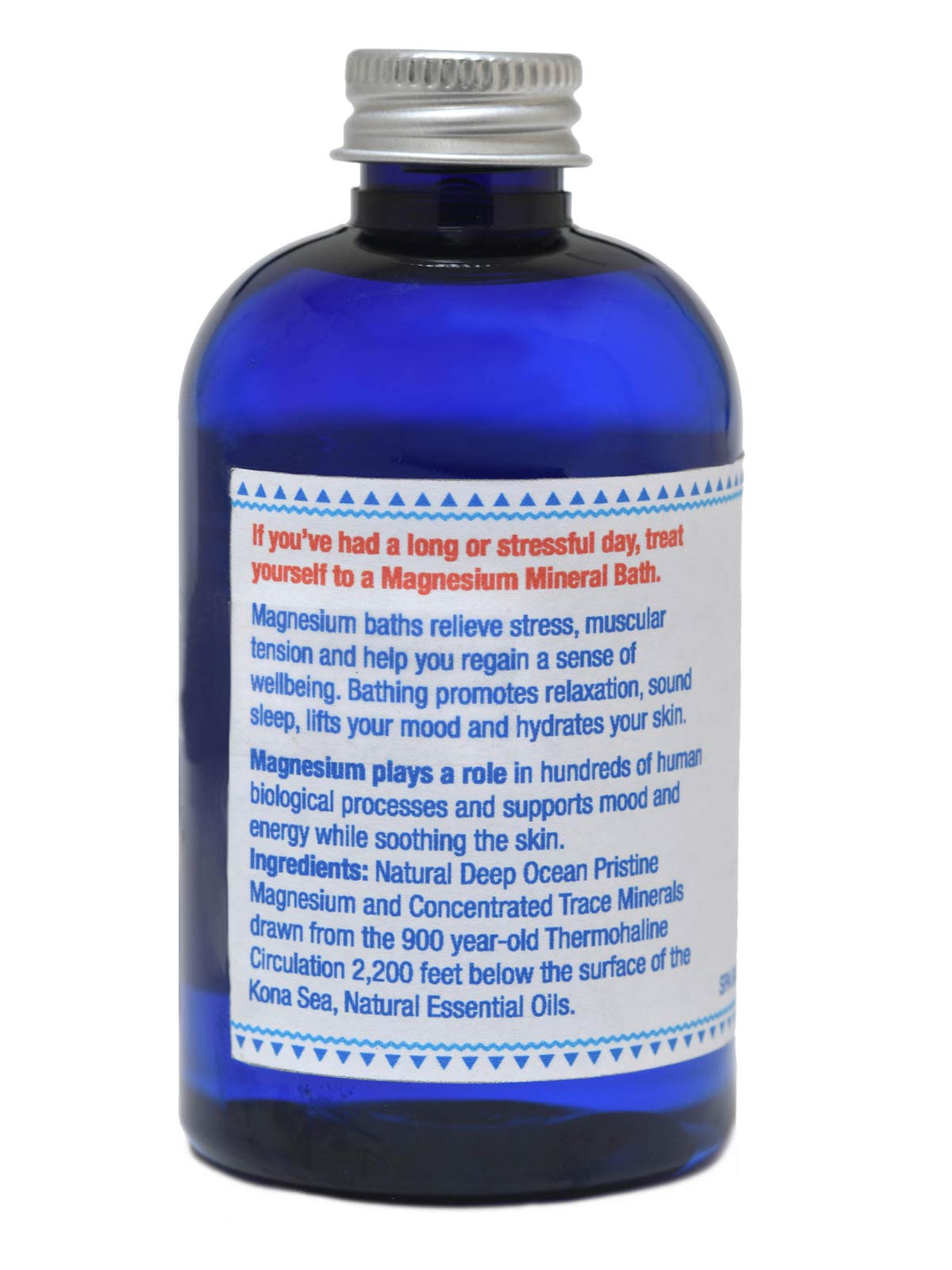 Calming Mineral Magnesium Soaking Bath Sourced from the Ocean