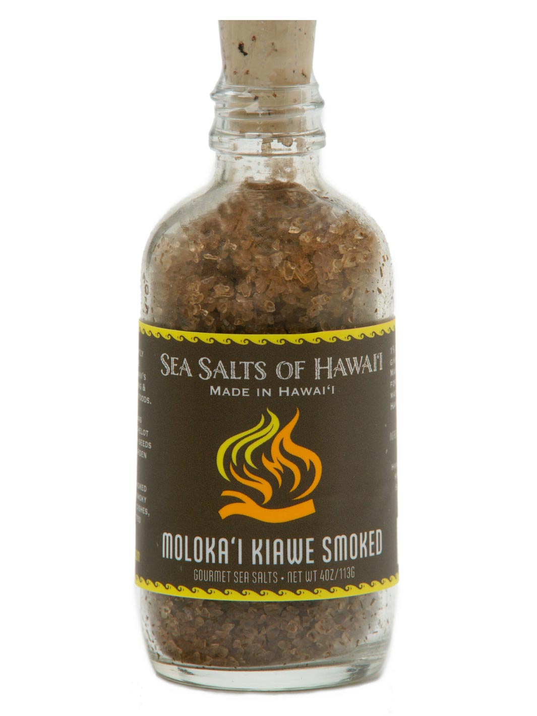 Kiawe Smoked Hawaiian Salt Glass Bottle 4oz