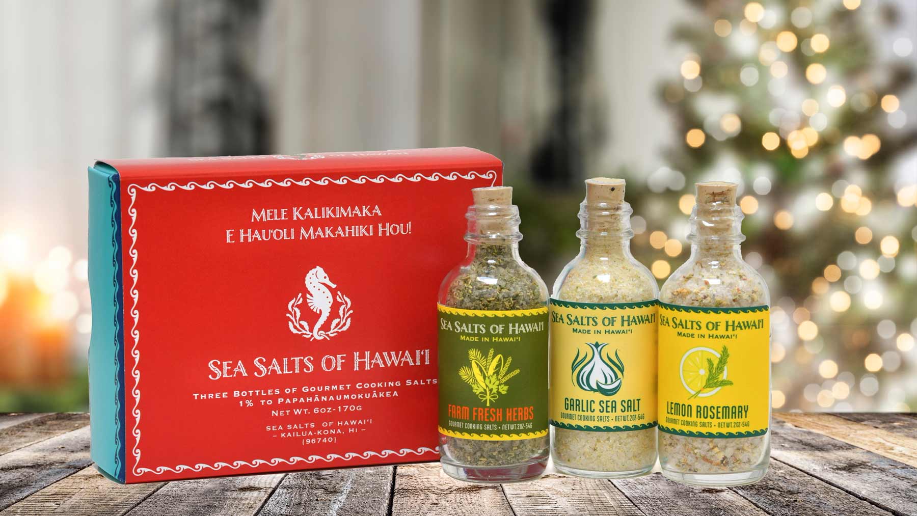 Flavored Hawaiian Sea Salts