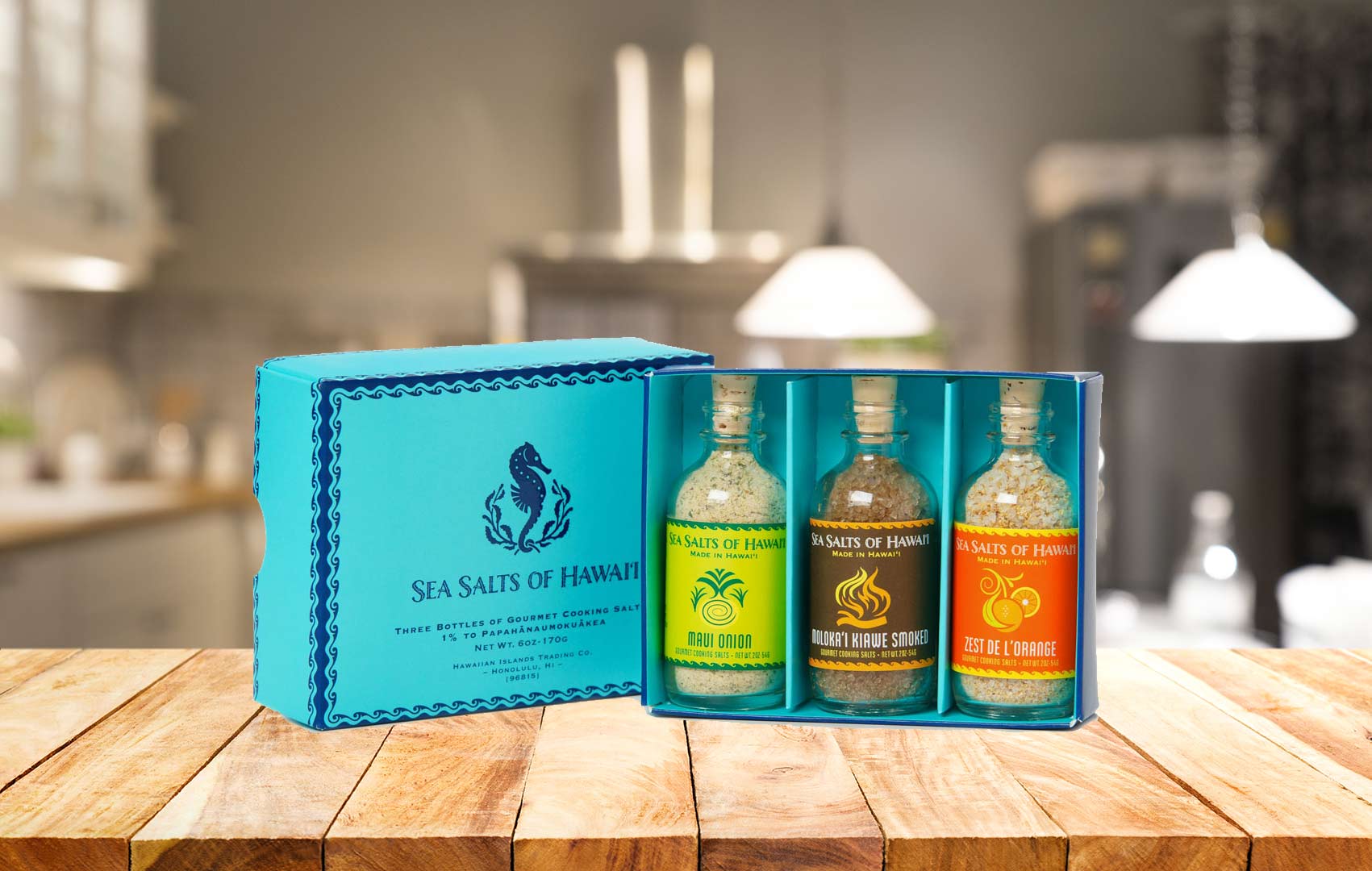 Flavored Hawaiian Sea Salts Gift Set
